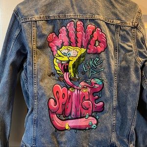 H&M SMALL Spongebob Jean Jacket